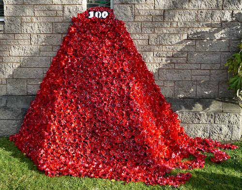 The 100 Year Anniversary World War 1 Poppy Art Installation