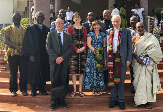Robin with the Rt Rev Colin Sinclair, the Moderator of the General Assembly of the Church Of Scotland, visiting Ghana to meet with partner churches and to learn from their thriving congregations