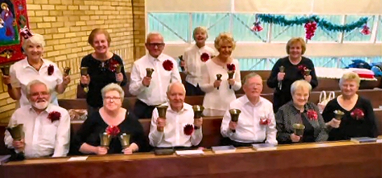 The Handbell Ringers in action